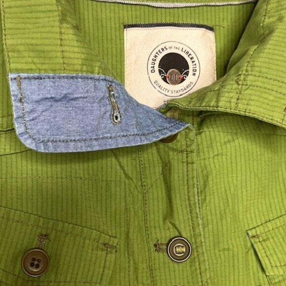 Daughters of the Liberation for Anthropologie Jacket w/Flaws - Green - M* - Picture 9 of 15